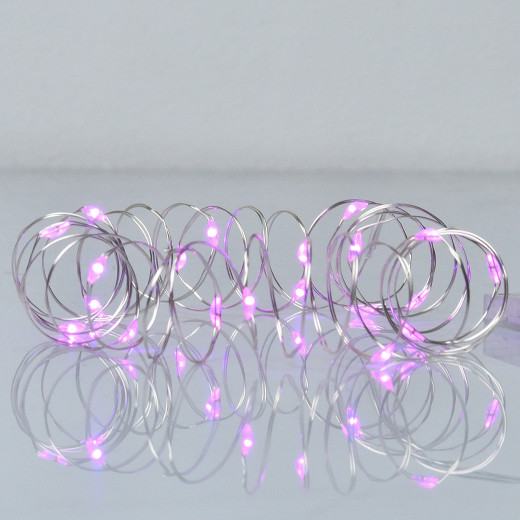 Електрична гірлянда YES Нитка 975024 2 м 20 LED рожева - изображение 1