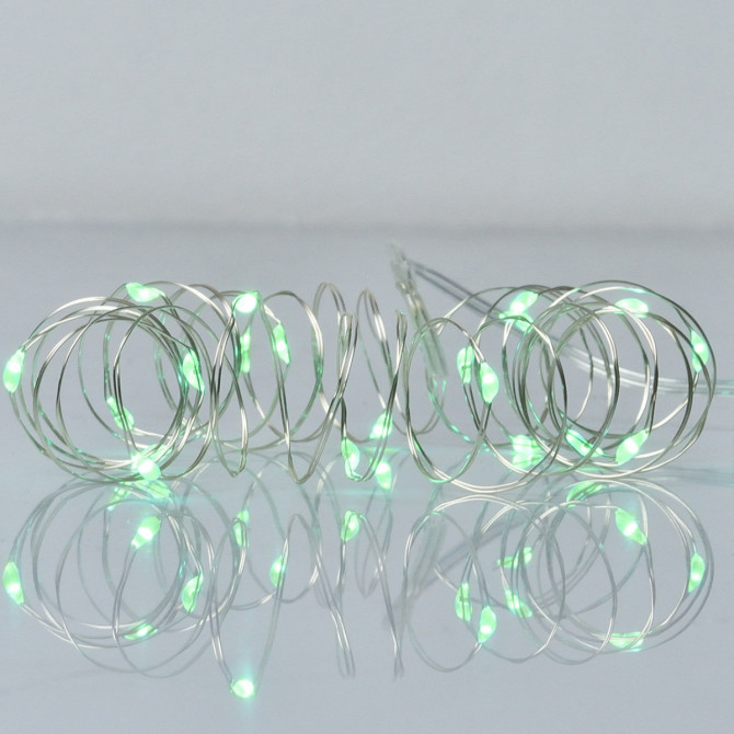 Електрична гірлянда YES Нитка 975026 2 м 20 LED зелена - изображение 1
