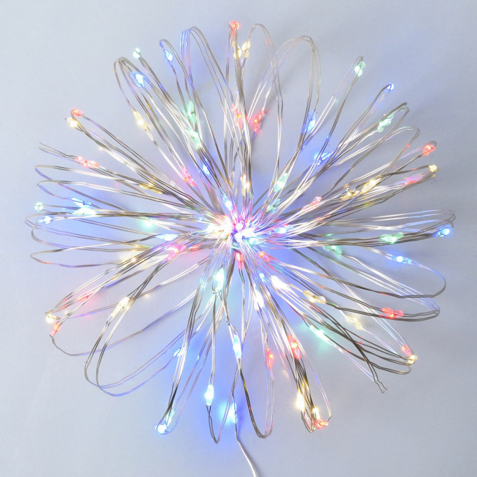 Електрична гірлянда YES Нитка 975037 10 м 100 LED мультиколор - изображение 1