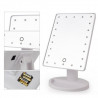 Дзеркало для макіяжу з 16 LED підсвічуванням Mirror White, Дзерка...