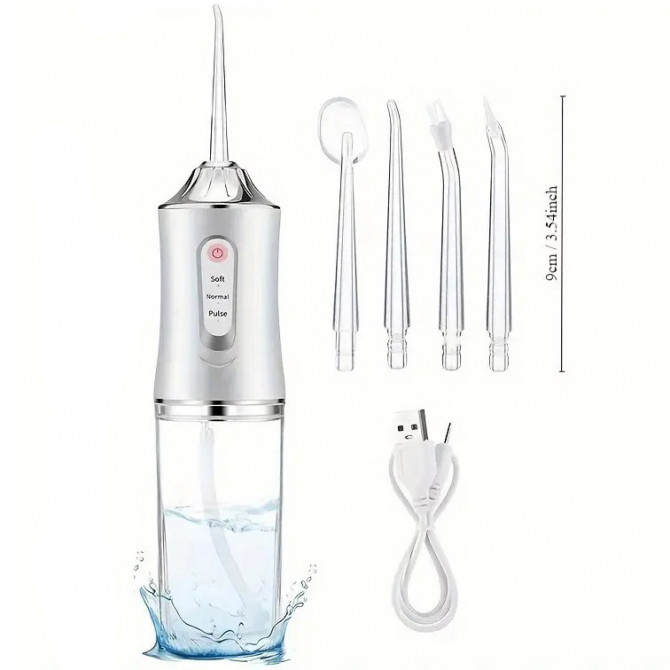 Іригатор для чищення зубів та порожнини рота Oral Irrigator з аку... - изображение 1