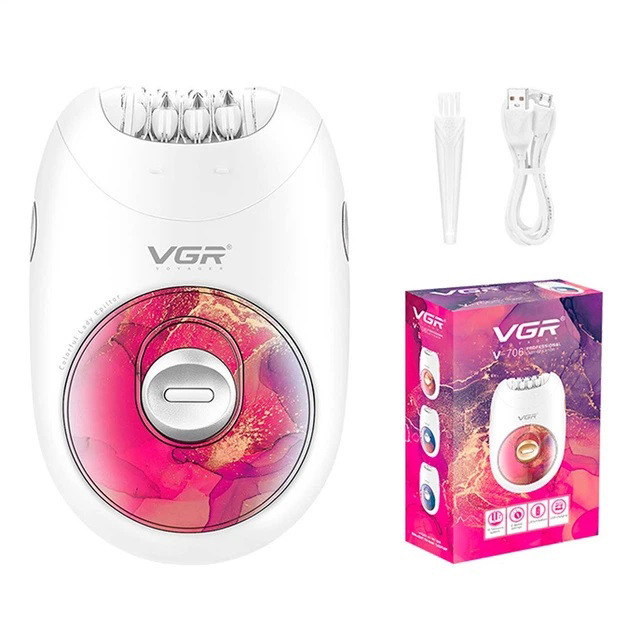 Епілятор жіночий акумуляторний VGR V-706 PINK - изображение 1