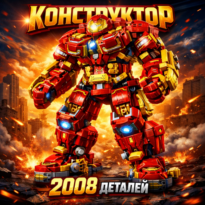 Конструктор "Халкбастер" – 2008 деталей! Епічна модель Залізної л... - изображение 1