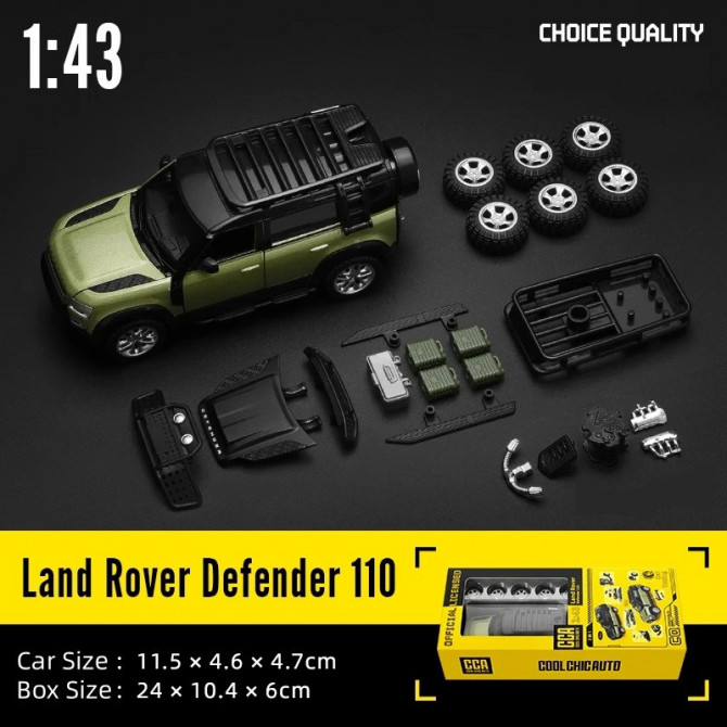 Модель "Land Rover Defender" 1/43 – металевий позашляховик у коль... - изображение 1
