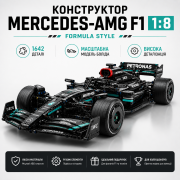 Конструктор "Mercedes-AMG F1" – 1:8, 1642 деталі, 63×26×13 см, чо...