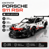 Конструктор Porsche 911 RSR – 1580 деталей, білий спорткар, суміс...