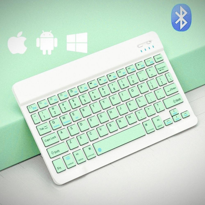 М'ятний / Mint Bluetooth-набір: бездротова клавіатура + мишка, 10... - изображение 1