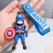 Брелок Капітан Америка | 3D фігурка Marvel на ключі або рюкзак