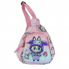 Рожева сумка Labubu на плече Кросбоді Kawai Monsters з регульован...