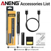 Портативний електричний паяльник ANENG SL108 96W (підставка + USB...