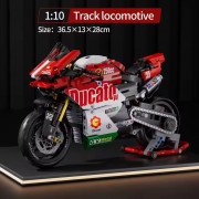Конструктор 1:10 Спортивний мотоцикл Ducati — 863 деталі, червони...