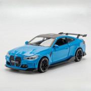 Металева модель BMW M4 1:32 зі звуком і світлом — синя спорткар, ...