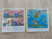 Вкладыши Kent The Flintstones №22 и №23 (1994), оригинал