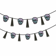 Гірлянда декоративна YES Halloween Череп з китицею 801181 3 м чор...