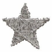 Іграшка на ялинку YES Зірка 974255 25 см срібляста