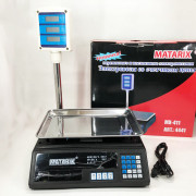 Ваги товарні Matarix MX-411+ на 50 кг, Ваги торговельні з табло, ...