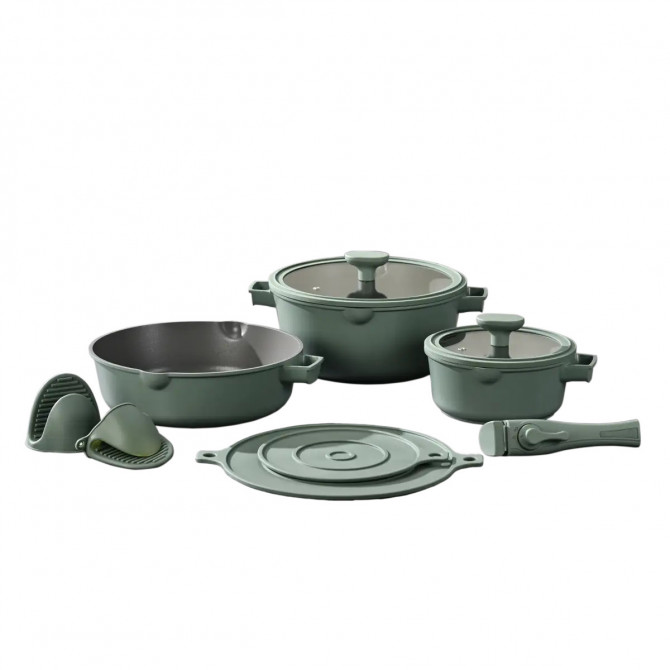 Набір посуду Pepper Forest Chef PR-2501 10 предметів зелений - изображение 1