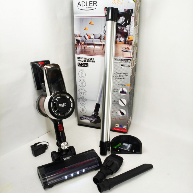 Вертикальний пилосос акумуляторний Adler AD 7048 350Вт для сухого... - изображение 1