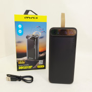 Зовнішній акумулятор Power bank Awei PA-12 30000mAh PD22,5W швидк...
