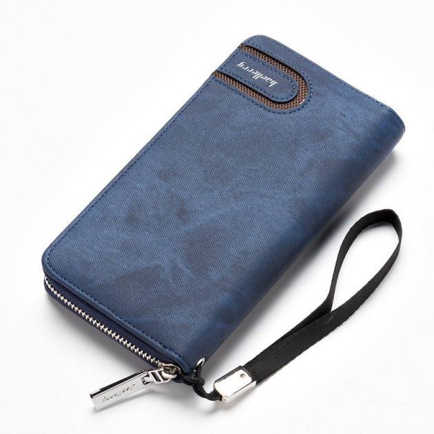 Чоловіче портмоне Baellerry Denim S1514. Колір синій - изображение 1