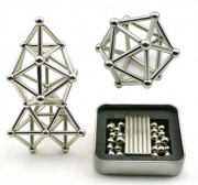 Магнітний конструктор Buckyballs n Buckybars, 64 деталі, магнітна...