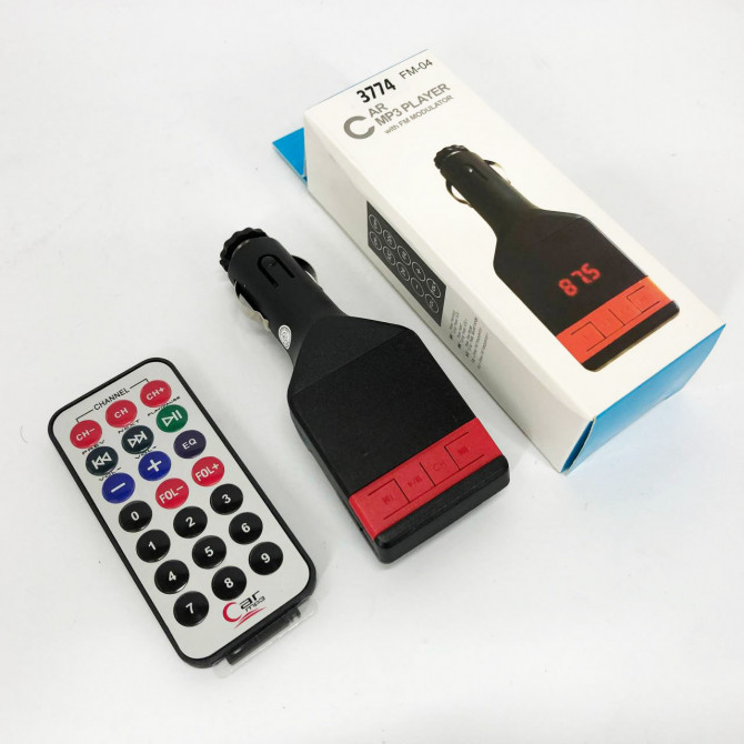 Автомобільний FM-модулятор трансмітер Fm-04, MP3 Player з пультом... - изображение 1