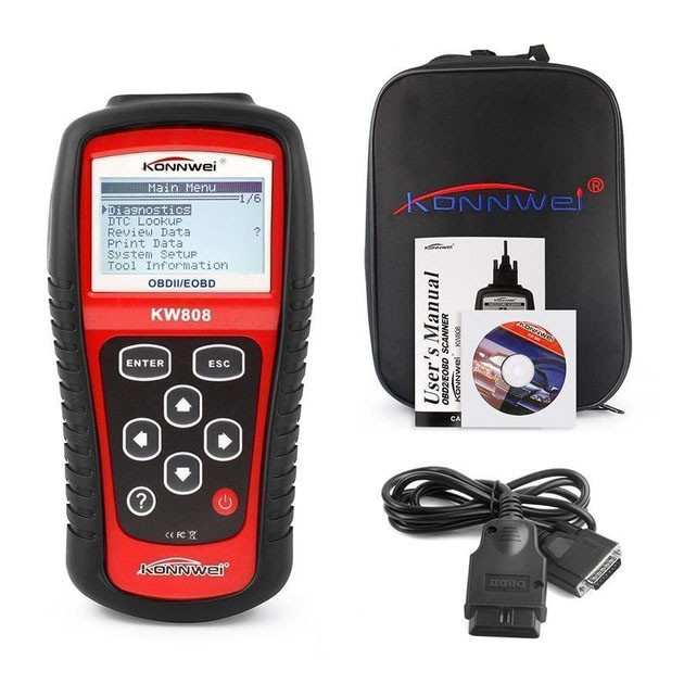 Автомобільний діагностичний сканер Konnwei KW808 OBD II/EOBD, Авт... - изображение 1