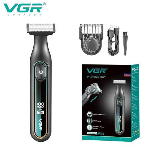 Електробритва VGR V-360 GREEN, Бездротова електробритва, Тример д... - изображение 1