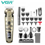 Набір для стрижки VGR 8 в 1 V-103, 19 насадок, Машинка для стрижк...