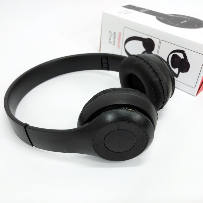 Бездротові навушники Bluetooth Wireless Headset P47 Black Гарніту... - изображение 1