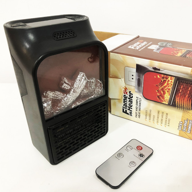 Портативний обігрівач Flame Heater 900 Вт, тепловий вентилятор, о... - изображение 1