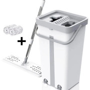 Швабра середня з відром комплект Scratch Cleaning Easy Mop з авто...