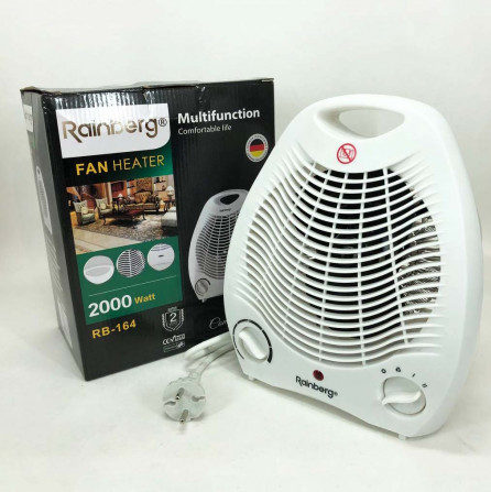 Тепловентилятор Rainberg RB-164 електричний обігрівач 2000 W - изображение 1