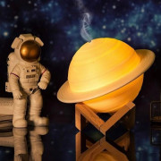 Зволожувач очисник повітря нічник 3 в 1 Сатурн компактний з LED п...