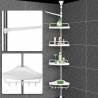 Кутова полиця у ванну Multi Corner Shelf AD 9866 з металу та плас...