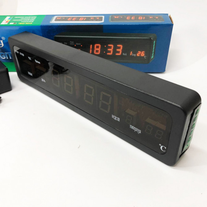 Електронний годинник Caixing СХ-808, Цифровий настільний годинник... - изображение 1