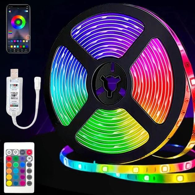 Світлодіодна USB стрічка 6060 5м з динамічними режимами Світлодіо... - изображение 1