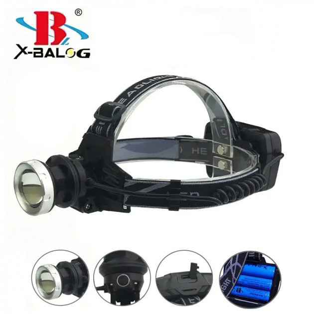 Ліхтарик на голову Bailong BL-8070-P50, LED налобний акумуляторни... - изображение 1