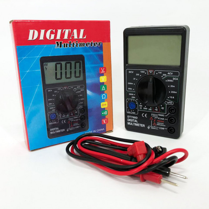 Цифровий мультиметр Digital Tech DT700D великий дисплей (зі звуко... - изображение 1