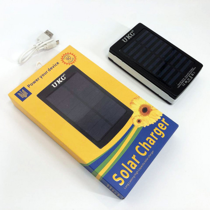УМБ Power Bank Solar 10000 mAh мобільне зарядне із сонячною панел... - изображение 1