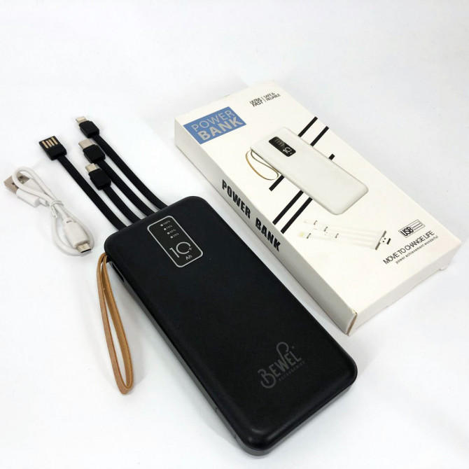 Power Bank зарядний пристрій на сонячній батареї 10000mAh з індик... - изображение 1