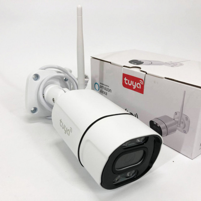 Камера відеоспостереження Camera C16 TUYA APP WIFI IP 3.0 mp вул. - изображение 1