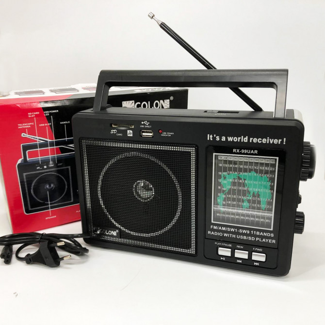 Портативний радіоприймач GOLON RX-99/3920 акумуляторний FM/AM/SW ... - изображение 1