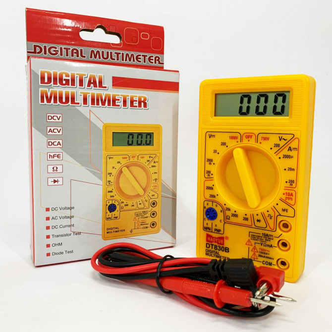 Мультиметр HAOYUE DT830B yellow - изображение 1
