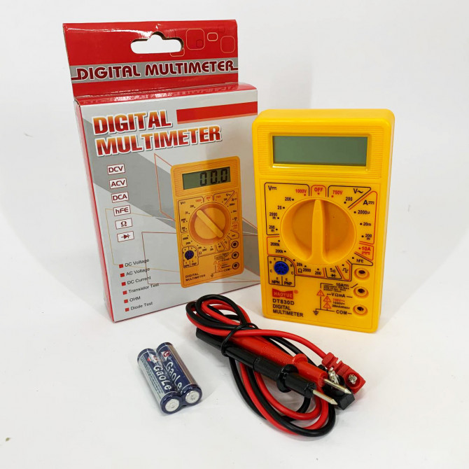Мультиметр HAOYUE DT830D yellow - изображение 1