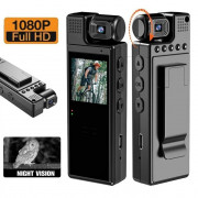 Боді-камера L9, нагрудний відеореєстратор Full HD 1080p з дисплеє...