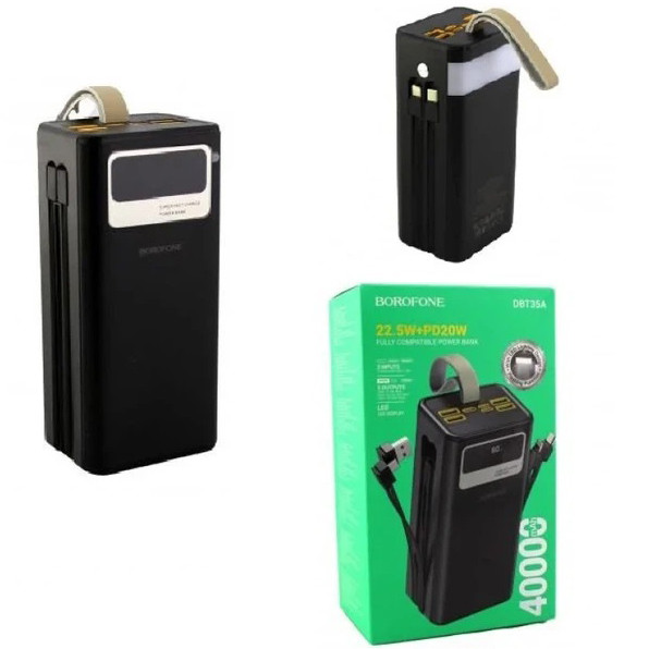 Зовнішній акумулятор Power Bank 50000 mAh Borofone DBT35B портати... - изображение 1