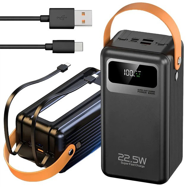 Power bank WUW TUGII Y106 60000 mAh зі швидкою зарядкою, дисплеєм... - изображение 1