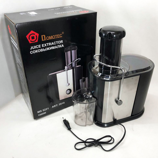 Соковитискач Domotec MS-5221 1000 W, соковитискач універсальний с... - изображение 1