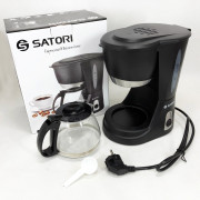 Кавоварка крапельна Satori SCM-600-PBL 650 Вт, Маленька кавомашин...